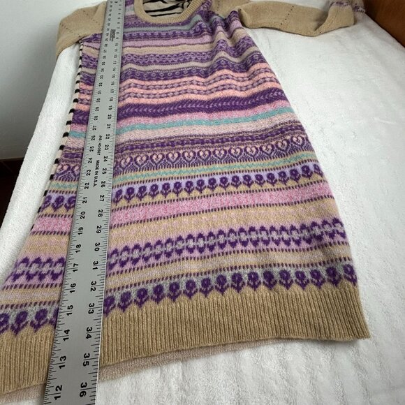 Sonia By Sonia Rykiel Womens Multicolor Knit Sweater Dress Long Sleeve Striped - Picture 6 of 7